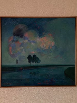 Dirk Breed - Landschap met boompjes kopen? Bied vanaf 1500!