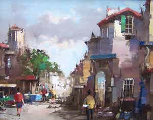 Harry Koolen - Frans Stadsgezicht verkocht voor € 60!