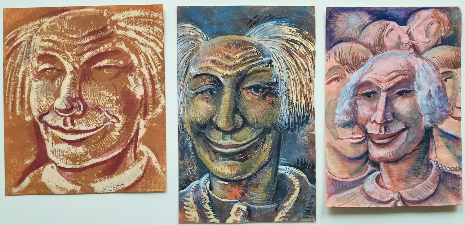 Alexander Gerhardus Dieperink - 3 stuks gesigneerde Gouache kopen? Bied vanaf 59!