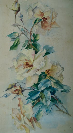 Niet of onleesbaar gesigneerd - 3 aquarellen in jugendstil kopen? Bied vanaf 1!