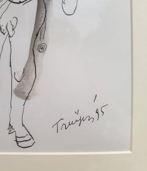 Hans Truijen - Butterfly-music, tekening (netjes ingelijst) kopen? Bied vanaf 295!