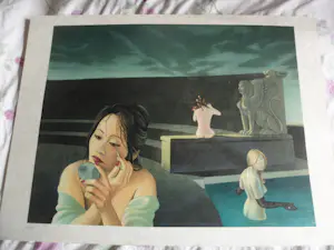 Bernard-Stephan Moldawan - Litho op Japans papier. Titel "LE BAIN ROMAIN" kopen? Bied vanaf 45!