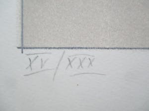 Niet of onleesbaar gesigneerd - Grote litho, gesigneerd kopen? Bied vanaf 1!