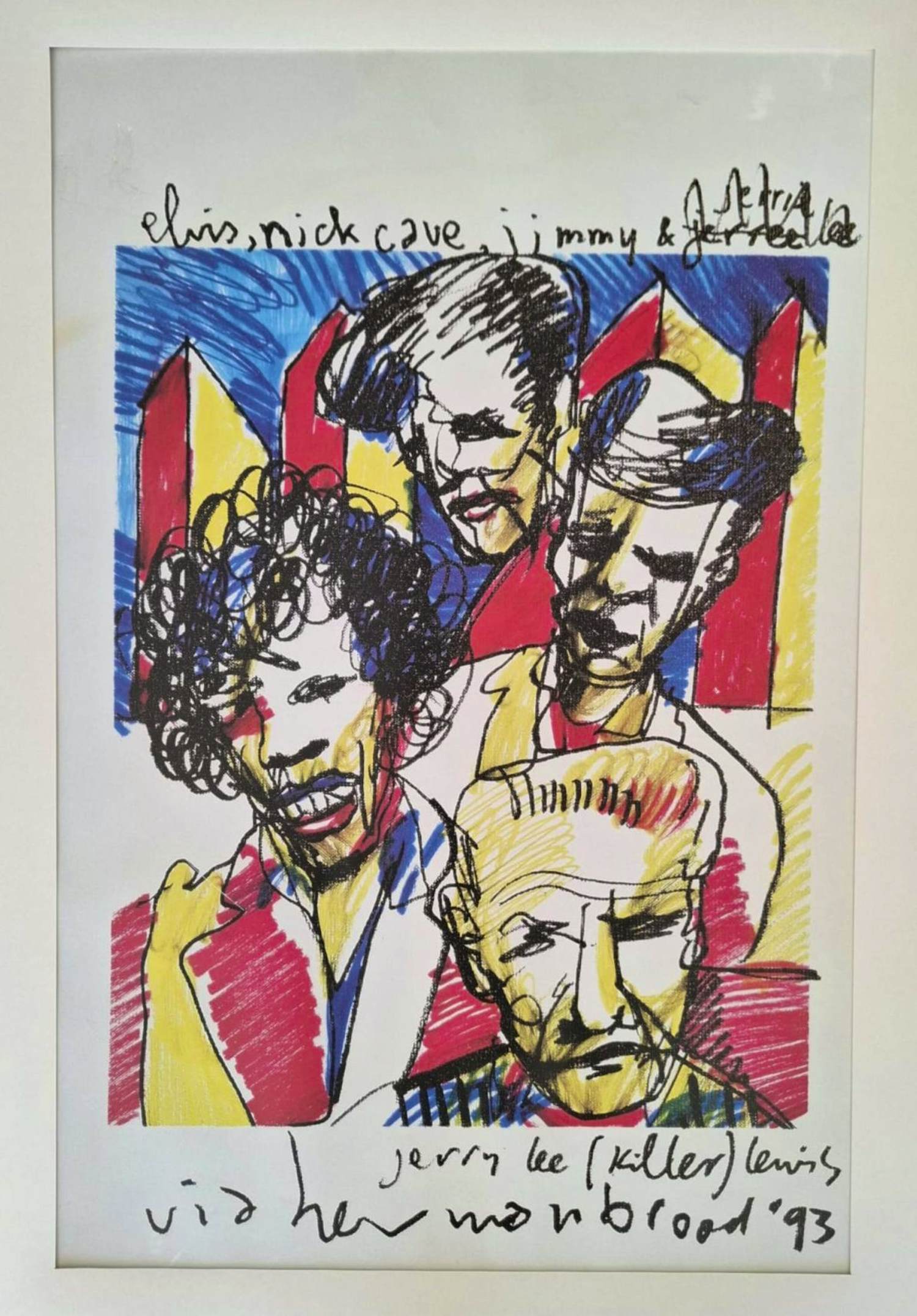 Herman Brood - "Popserie" - Elvis, Nick Cave, Jimmy Hendrix, Jerry Lee Lewis kopen? Bied vanaf 45!