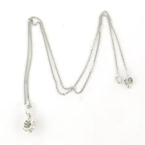 14k gouden collier met hanger met briljant geslepen diamant totaal circa 0.30ct kopen? Bied vanaf 310!