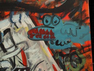 Peter Klashorst - Acrylverf op doek , “Ik Jan Cremer” - 120 x 100 cm – 2002 kopen? Bied vanaf 425!