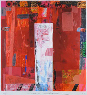 Jos Verwiel - Zeefdruk, Mandras - Ingelijst(groot) kopen? Bied vanaf 40!