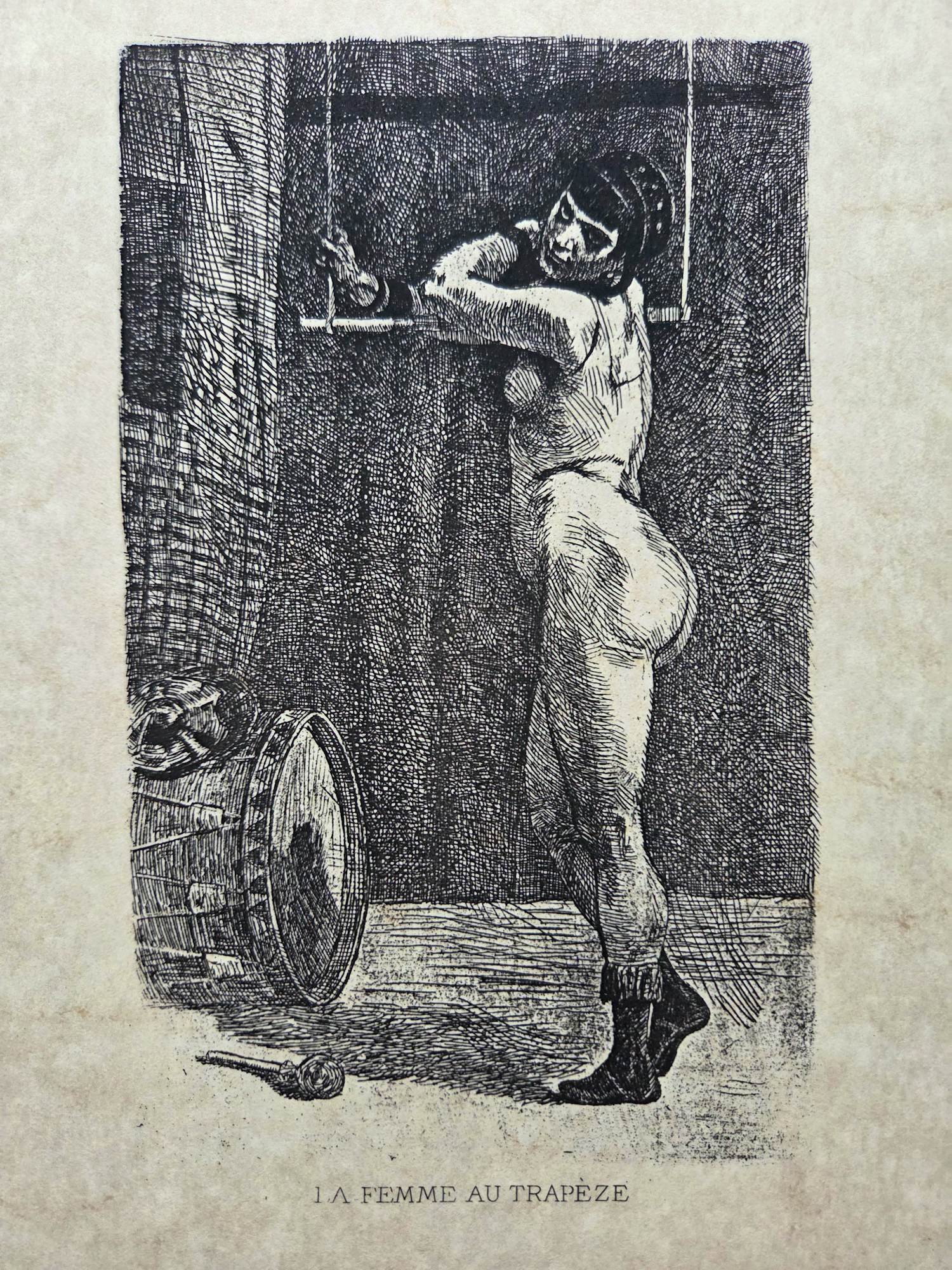 Felicien Rops - La Femme Au Trapeze. Dame aan trapeze. kopen? Bied vanaf 99!