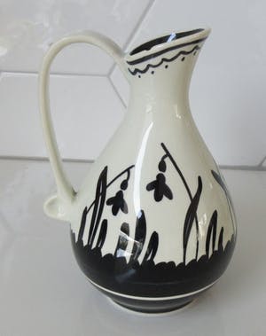 Niet of onleesbaar gesigneerd - Platelen Kannetje Jonker Gouda decor Silhouet kopen? Bied vanaf 1!