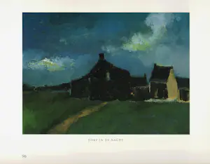 Toon Hermans - Dorp in de nacht, olieverf op doek (zeer mooi ingelijst) kopen? Bied vanaf 1695!