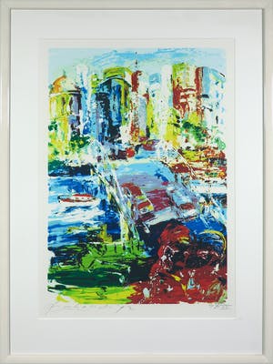 Frank Gude - Zeefdruk, Zonder titel - Ingelijst kopen? Bied vanaf 1!