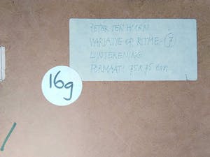 Peter ten Hoorn - Variatie op Ritme 6 - Abstracte lijntekening kopen? Bied vanaf 1!
