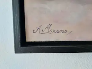 Alfonso Moreno - Stilleven met schaaltje kersen en pimpelmees kopen? Bied vanaf 179!