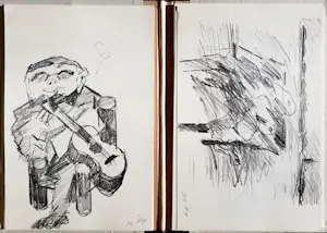 Jan Sierhuis - schetsboek met 20 litho's en gedicht van Bert Schierbeek kopen? Bied vanaf 145!