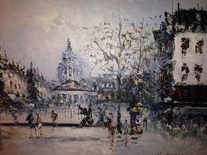 Randell Davey - Winter scene kopen? Bied vanaf 700!