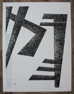 Toon Kelder - litho: Abstract - 1965 kopen? Bied vanaf 45!
