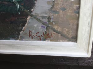 Arnout van Gilst - Gezicht op boten en montelbaanstoren Amsterdam kopen? Bied vanaf 200!