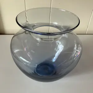 Andries Dirk Copier - Leerdam vaas - blauw/grijs kopen? Bied vanaf 25!