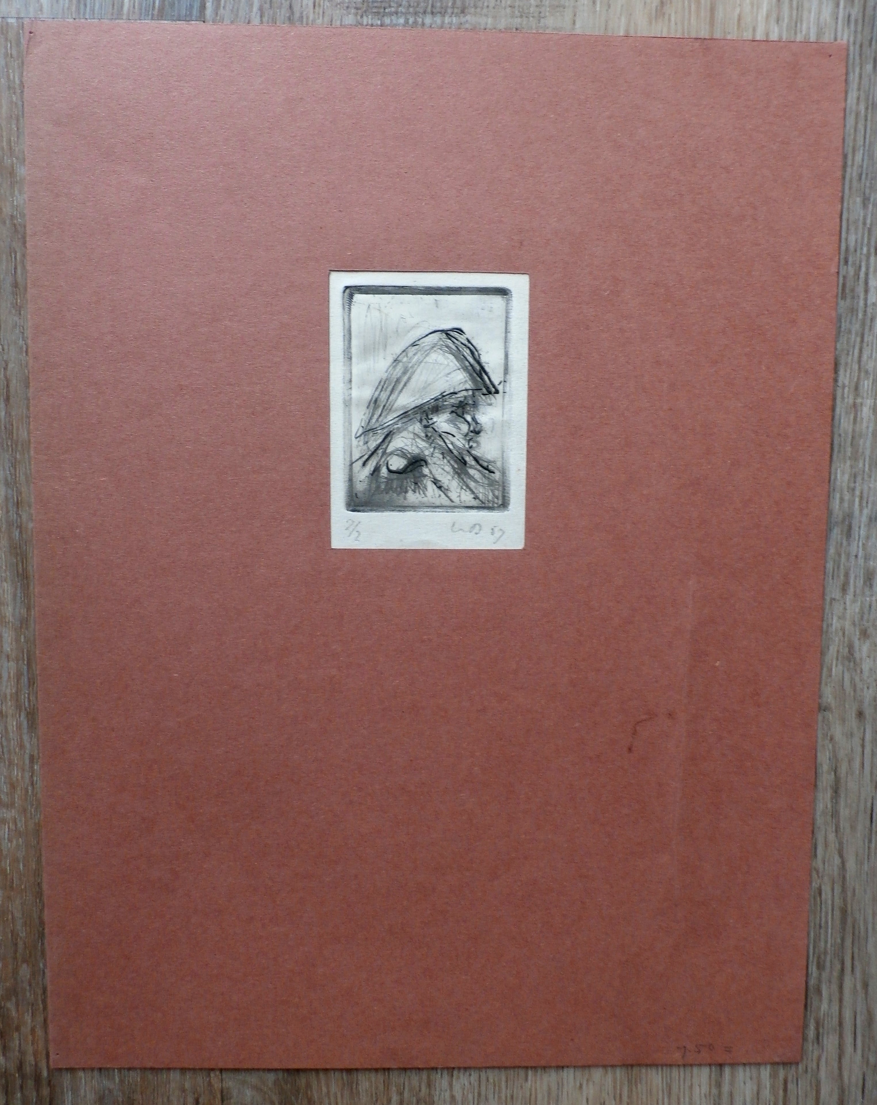 Dirkje Kuik - Ets + droge naald kopen? Bied vanaf 45!