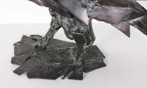 Hetty Heyster - Bronzen sculptuur, Gestileerde roofvogel kopen? Bied vanaf 1300!