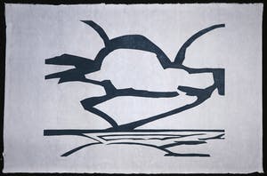 Paul Overhaus - Houtsnede op Japans papier, Lucht I kopen? Bied vanaf 1!