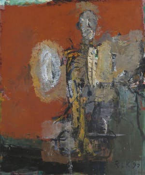 Rik van Iersel - Olieverf op doek, Zonder titel - Ingelijst (Groot) kopen? Bied vanaf 1000!