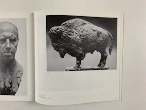 Pieter d' Hont - bronzen beeld - 'Bizon' - 1981 kopen? Bied vanaf 1750!