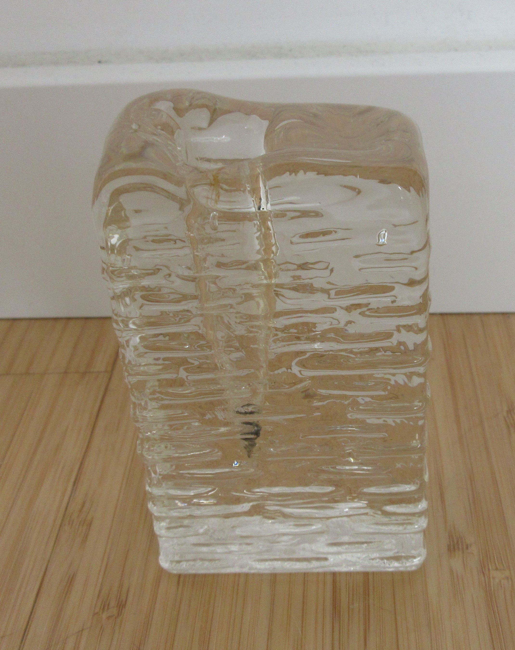 Ritzenhoff AG - Twee vintage blokglazen kandelaren kopen? Bied vanaf 10!