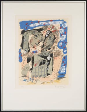 Kees Salentijn - Zeefdruk, Vestidos I - Ingelijst kopen? Bied vanaf 35!