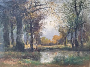 Arnout van Gilst - Boslandschap kopen? Bied vanaf 75!