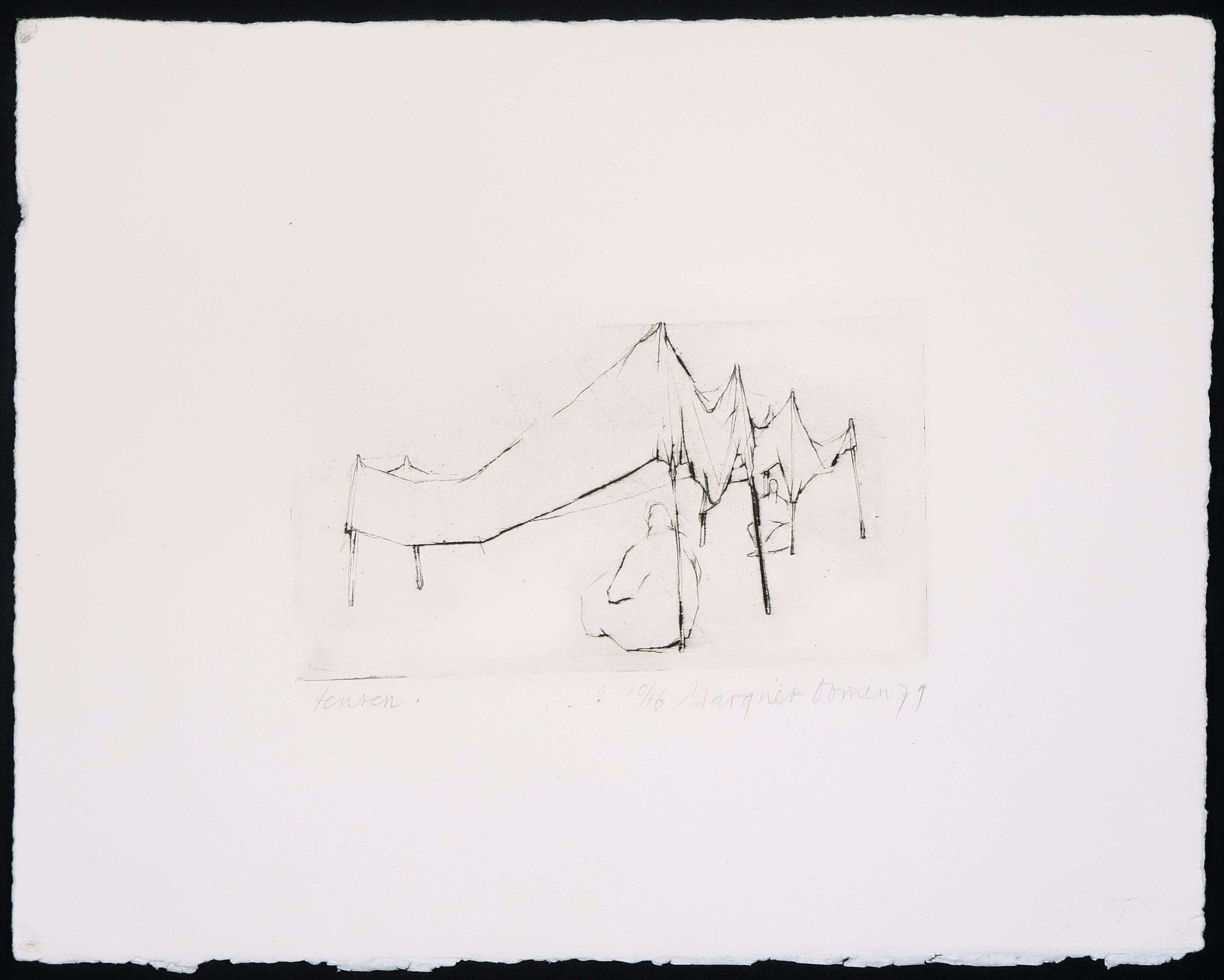 Margriet Oomen - Droge naald op papier, Tenten kopen? Bied vanaf 1!