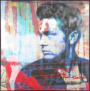 Karin Vermeer - Gemengde techniek op doek, James Dean (Groot) kopen? Bied vanaf 40!