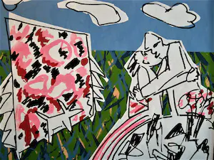 Niet of onleesbaar gesigneerd - Spaanse? gesigneerde en genummerde PoP-Art Litho "Rosa Y ..." kopen? Bied vanaf 1!