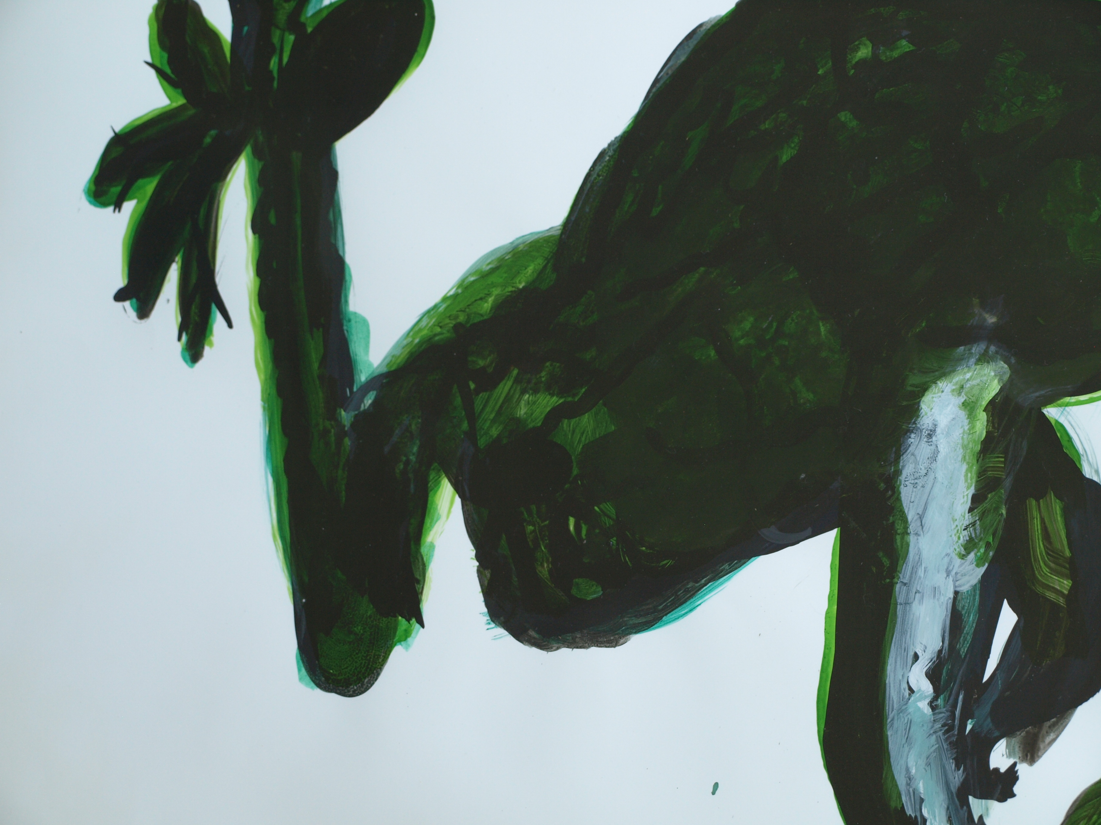 Kars Persoon - Glasverf op papier , Metamorphose II – gesigneerd & ingelijst – 1985  kopen? Bied vanaf 1!