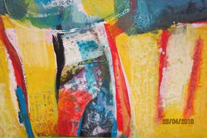 Christine Spierings - Olieverf op doek, Totem kopen? Bied vanaf 60!