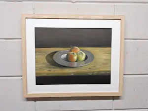 Henk Poeder - Stilleven met Appels op een Fruit Schaal kopen? Bied vanaf 145!