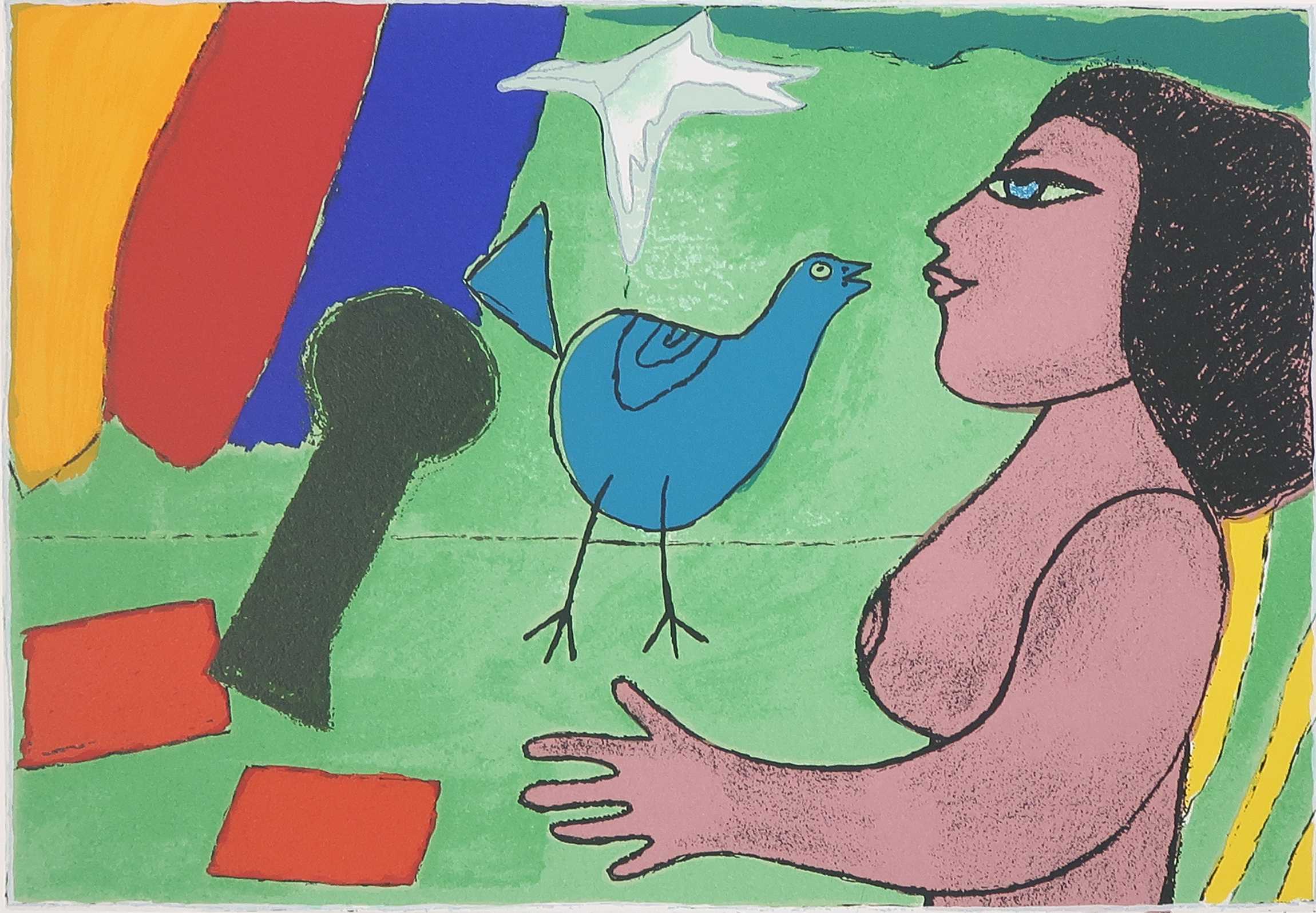 Corneille - Zeefdruk, Allegresse verkocht voor € 120!