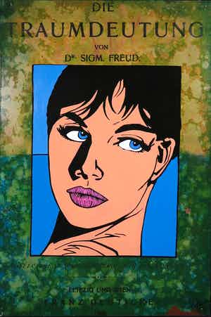 Jan Bollaert - Gemengde techniek op board, Traumdeutung (Groot) verkocht voor € 100!