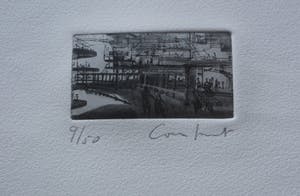 Constant - Ingelijste ets: interieur van een sector I, New Babylon - 1970 (nette lijst!) kopen? Bied vanaf 295!