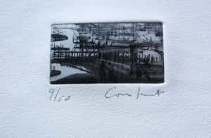 Constant - Ingelijste ets: interieur van een sector I, New Babylon - 1970 (nette lijst!) verkocht voor € 295!