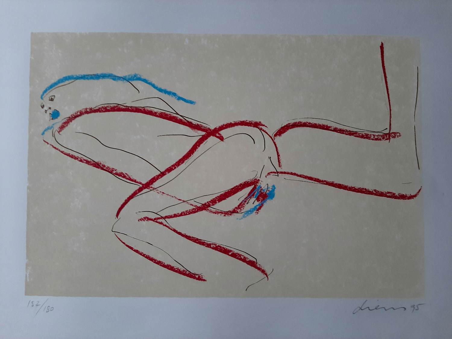 Peter Diem - Kleurenzeefdruk ABSTRAKT NAAKT kopen? Bied vanaf 40!