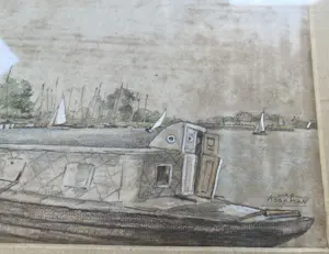 Joop Koopman - Gezicht op het Spaarne, Haarlem – Uniek Panorama kopen? Bied vanaf 50!