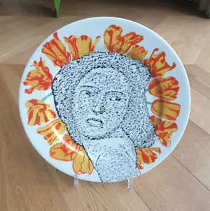 Pat Andrea - Limoges Porseleinen bord "La fête de la Tulipe" diameter 30 cm 1998 Nr. 434 kopen? Bied vanaf 50!