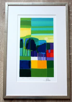 Ton Schulten - Zeefdruk: Voorjaarsgroen I - 2003 (keurige lijst!) kopen? Bied vanaf 275!