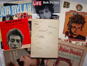Bob Dylan - Bootleg ‘Tarantula’ + nog 6 boeken / uitgaven 1963-2012 verkauft für € 63!