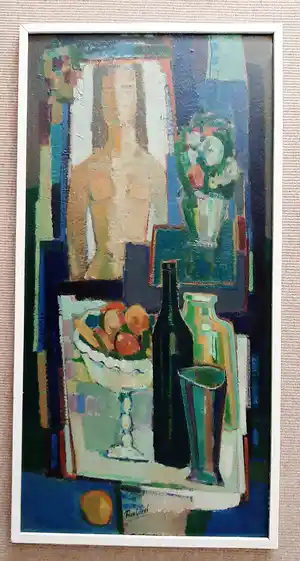 Rien Goene - Vrouwelijk naakt met stilleven verkocht voor € 1000!