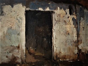 Niet of onleesbaar gesigneerd - omstreeks 1930 impressionist. olieverf "verlaten huis" gesigneerd kopen? Bied vanaf 1!