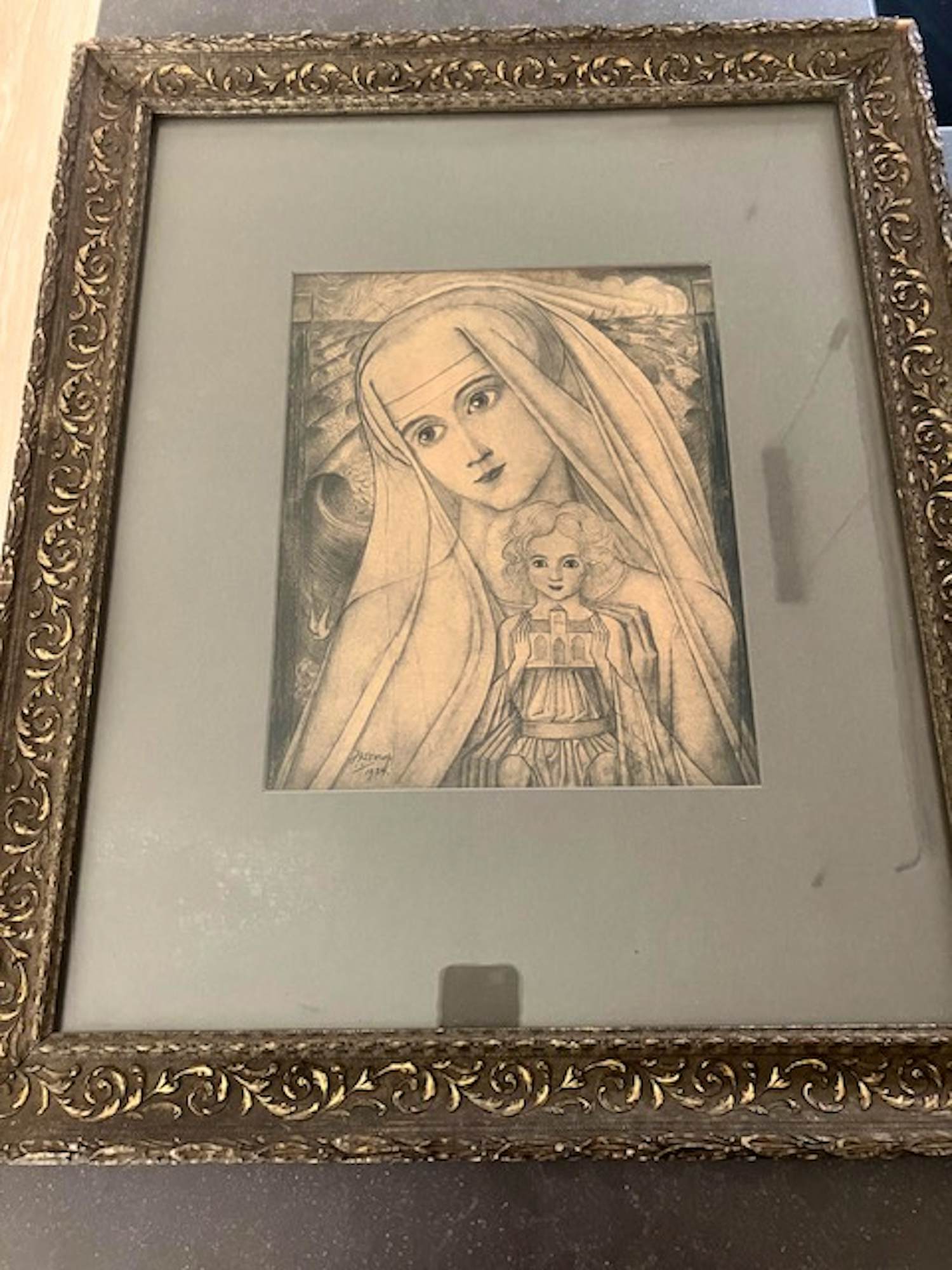 Jan Toorop - Maria aan zee (prachtig werk, 1924) kopen? Bied vanaf 129!