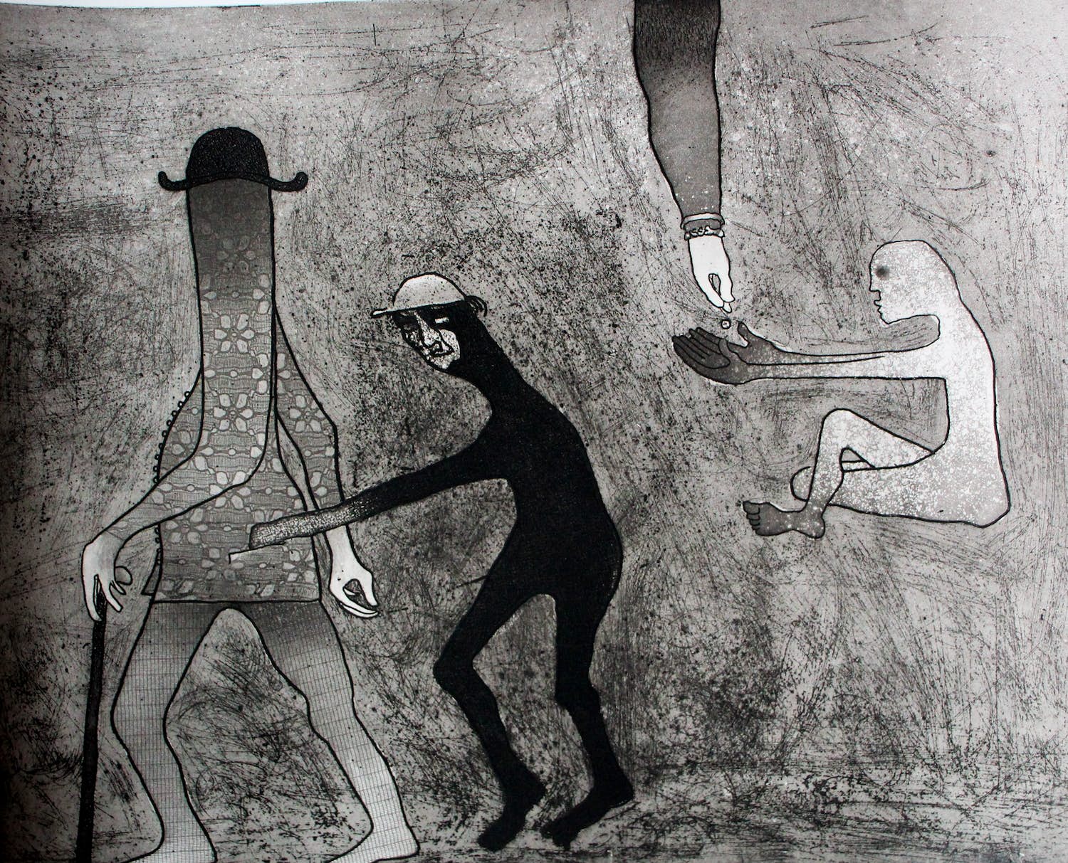 Harry van Kruiningen - Ets: de zakkenroller en de bedelaar verkocht voor € 59!