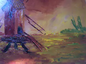 Leo Jordaens - Landschap met molen. kopen? Bied vanaf 40!